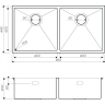 Мойка OMOIKIRI TAKI 86-2-IN 4993791